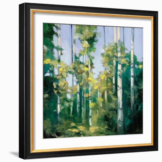 Birches-Julia Purinton-Framed Art Print