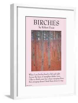 Birches-null-Framed Art Print