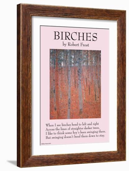 Birches-null-Framed Art Print