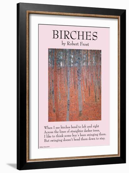 Birches-null-Framed Art Print