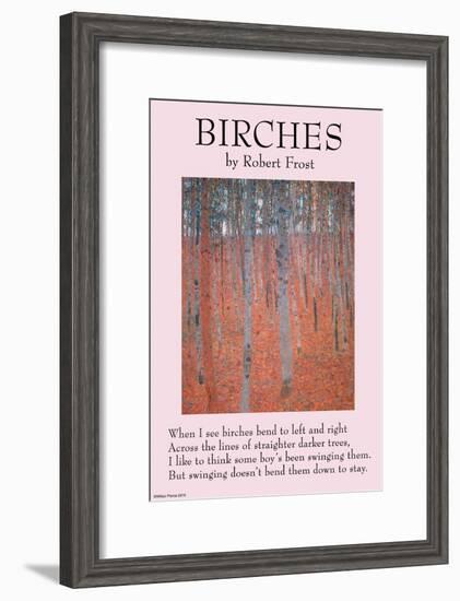 Birches-null-Framed Art Print