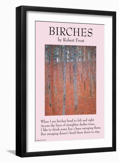 Birches-null-Framed Art Print