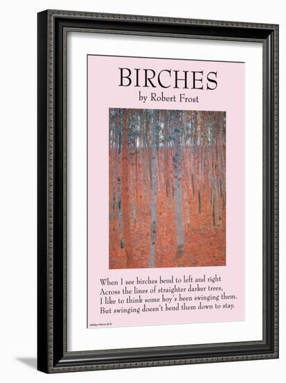 Birches-null-Framed Art Print