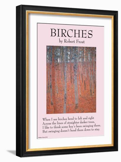 Birches-null-Framed Art Print