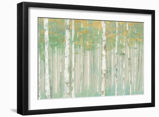 Birchs at Sunrise Gold Crop-Julia Purinton-Framed Art Print