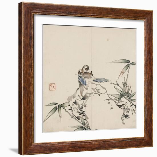 Bird and Bamboo-Wu Yun-Framed Art Print