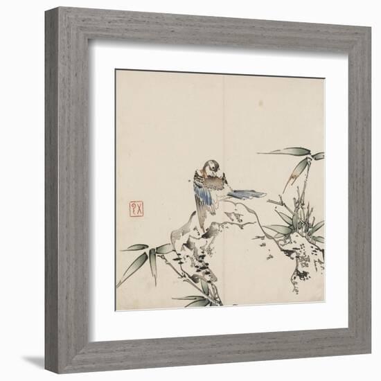 Bird and Bamboo-Wu Yun-Framed Art Print