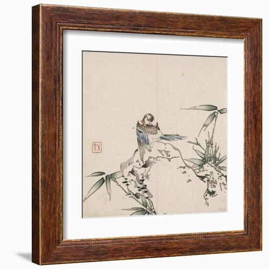 Bird and Bamboo-Wu Yun-Framed Art Print