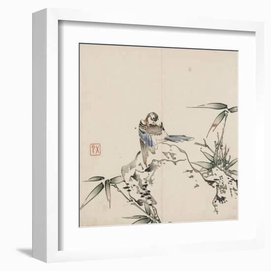 Bird and Bamboo-Wu Yun-Framed Art Print