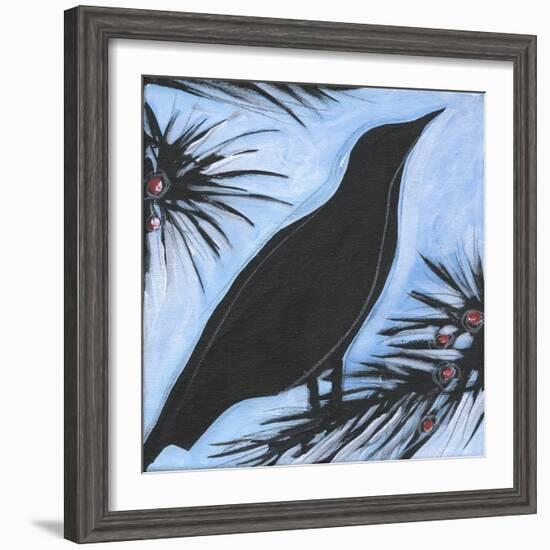 Bird And Berries 10-Tim Nyberg-Framed Giclee Print