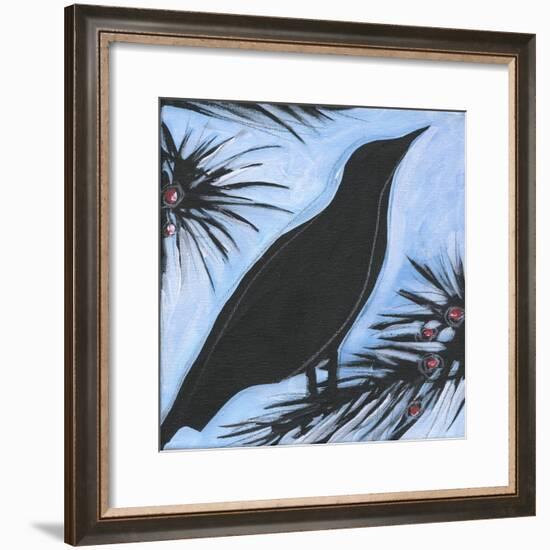 Bird And Berries 10-Tim Nyberg-Framed Giclee Print