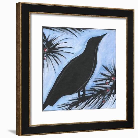 Bird And Berries 10-Tim Nyberg-Framed Giclee Print