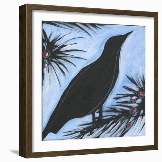 Bird And Berries 10-Tim Nyberg-Framed Giclee Print