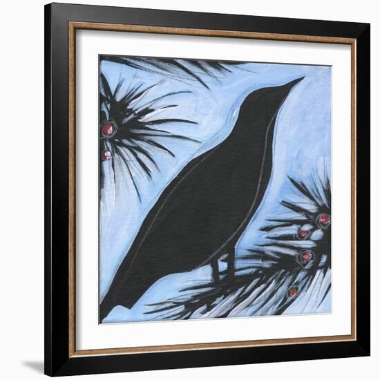 Bird And Berries 10-Tim Nyberg-Framed Giclee Print