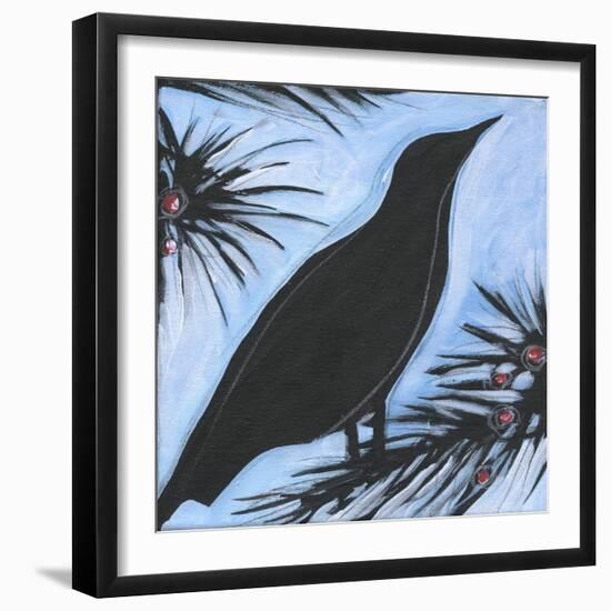 Bird And Berries 10-Tim Nyberg-Framed Giclee Print