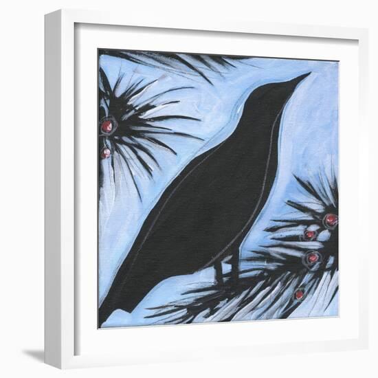 Bird And Berries 10-Tim Nyberg-Framed Giclee Print