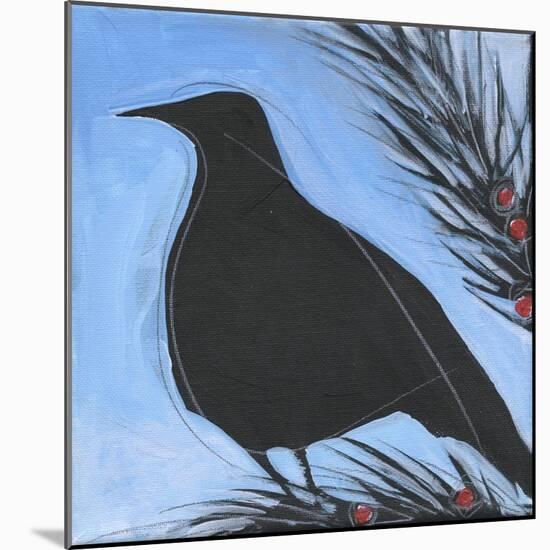 Bird And Berries 12-Tim Nyberg-Mounted Giclee Print