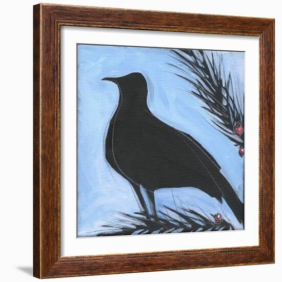 Bird And Berries 13-Tim Nyberg-Framed Giclee Print