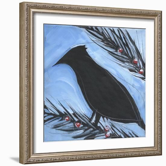 Bird And Berries 14-Tim Nyberg-Framed Giclee Print