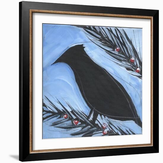 Bird And Berries 14-Tim Nyberg-Framed Giclee Print