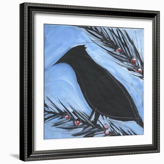 Bird And Berries 14-Tim Nyberg-Framed Giclee Print