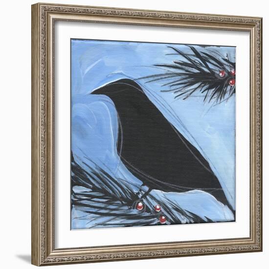 Bird And Berries 15-Tim Nyberg-Framed Giclee Print