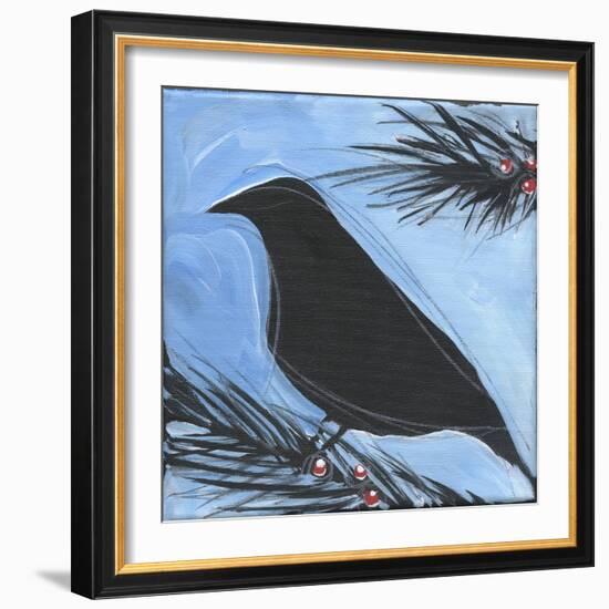 Bird And Berries 15-Tim Nyberg-Framed Giclee Print