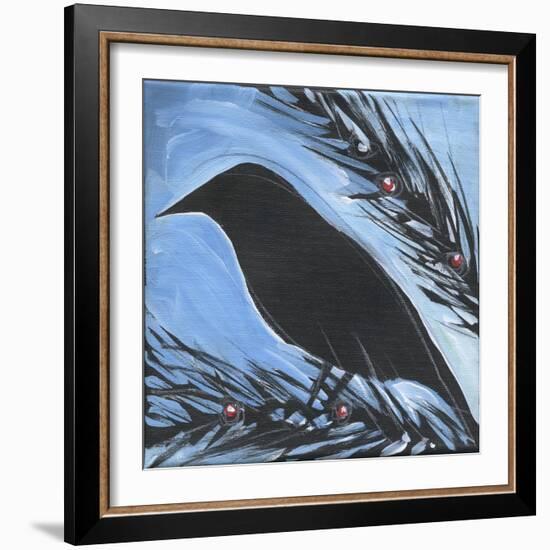 Bird And Berries 16-Tim Nyberg-Framed Giclee Print