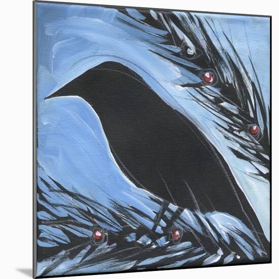 Bird And Berries 16-Tim Nyberg-Mounted Giclee Print