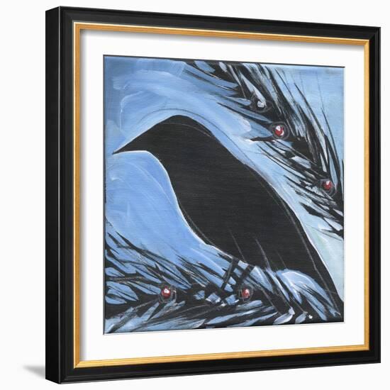 Bird And Berries 16-Tim Nyberg-Framed Giclee Print