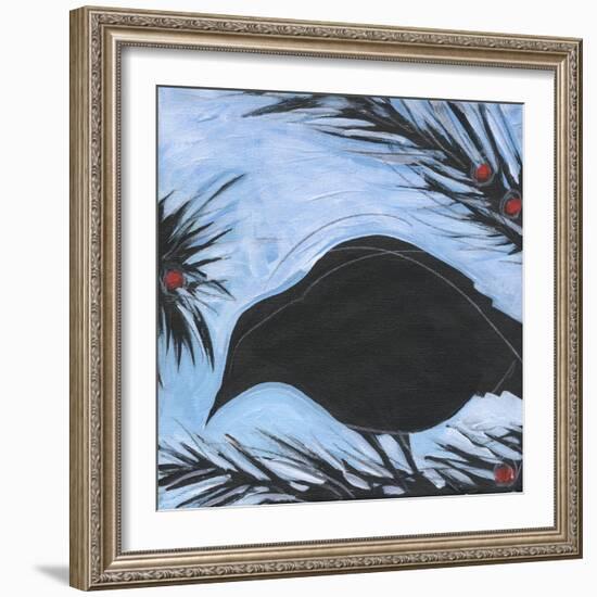 Bird And Berries 5-Tim Nyberg-Framed Giclee Print