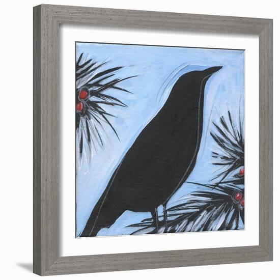 Bird And Berries 9-Tim Nyberg-Framed Giclee Print