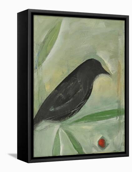 Bird and Berry 1-Tim Nyberg-Framed Premier Image Canvas