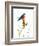 Bird and Honey Bee Print-Blenda Tyvoll-Framed Art Print