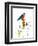 Bird and Honey Bee Print-Blenda Tyvoll-Framed Art Print