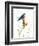 Bird and Honey Bee Print-Blenda Tyvoll-Framed Art Print