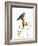 Bird and Honey Bee Print-Blenda Tyvoll-Framed Art Print