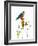 Bird and Honey Bee Print-Blenda Tyvoll-Framed Art Print