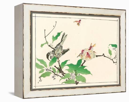 Bird and Hornets-Kyosai Kawanabe-Framed Premier Image Canvas