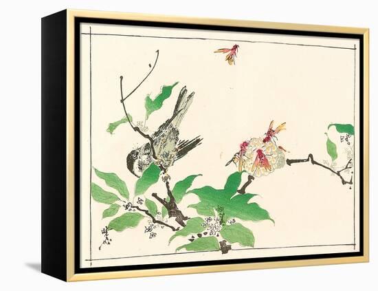 Bird and Hornets-Kyosai Kawanabe-Framed Premier Image Canvas