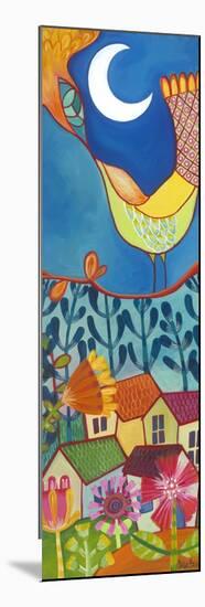 Bird and Moon-Carla Bank-Mounted Giclee Print