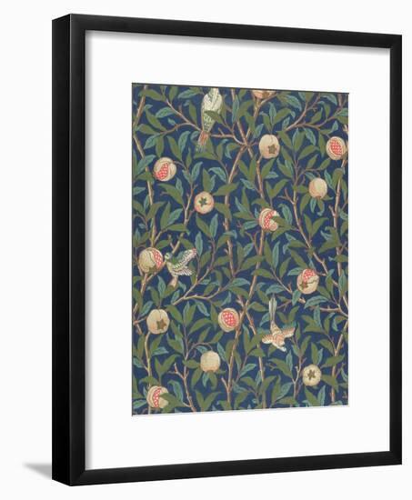 'Bird and Pomegranate' Wallpaper Design, printed by John Henry Dearle-William Morris-Framed Premium Giclee Print