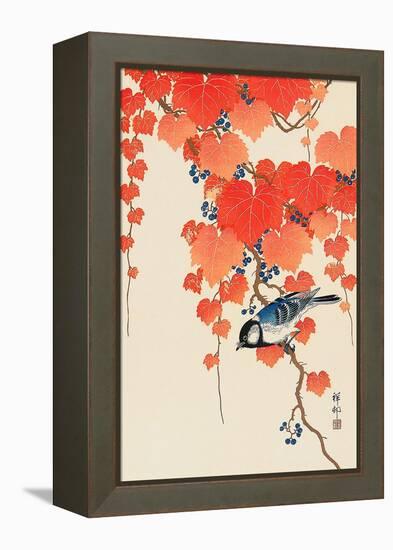 Bird and Red Ivy-Koson Ohara-Framed Premier Image Canvas