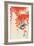 Bird and Red Ivy-Koson Ohara-Framed Giclee Print