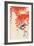 Bird and Red Ivy-Koson Ohara-Framed Giclee Print