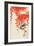 Bird and Red Ivy-Koson Ohara-Framed Giclee Print