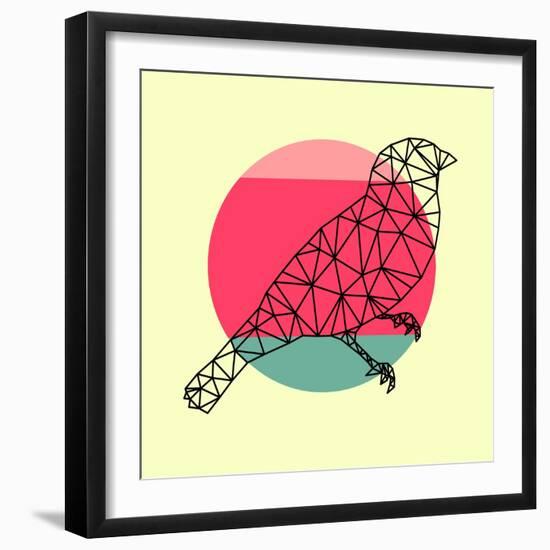 Bird and Sunset-Lisa Kroll-Framed Art Print