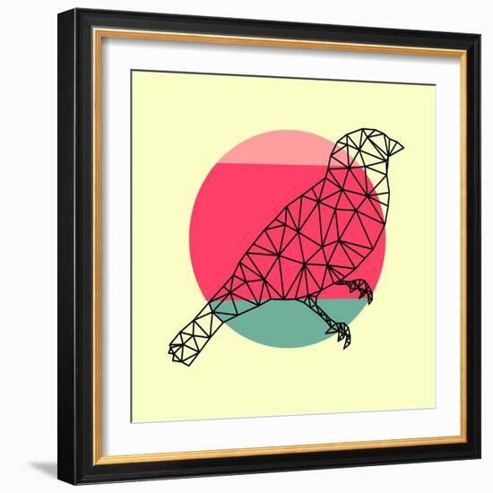 Bird and Sunset-Lisa Kroll-Framed Art Print