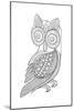 Bird Baby Owl-Neeti Goswami-Mounted Art Print