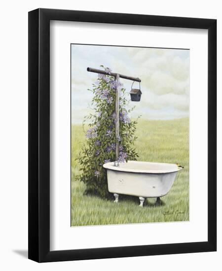 Bird Bath-Kathleen Green-Framed Art Print